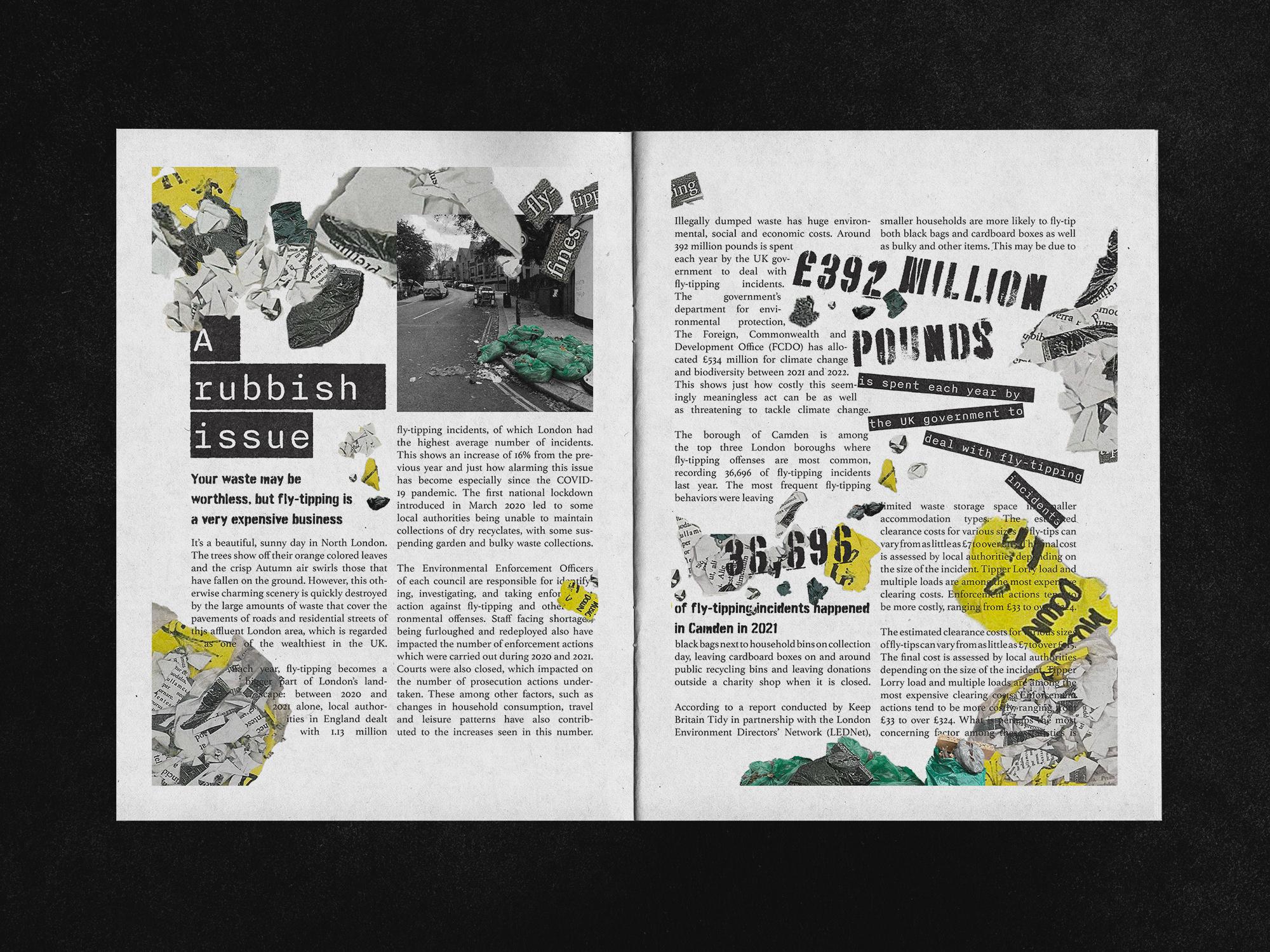 A Rubbish Issue mockup